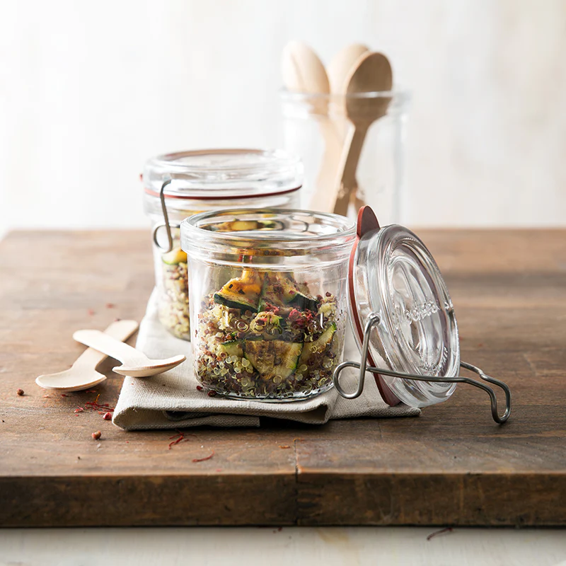 Italian Premium Canning & Food Jar | 6.75oz | Lock-Eat | Set of 6