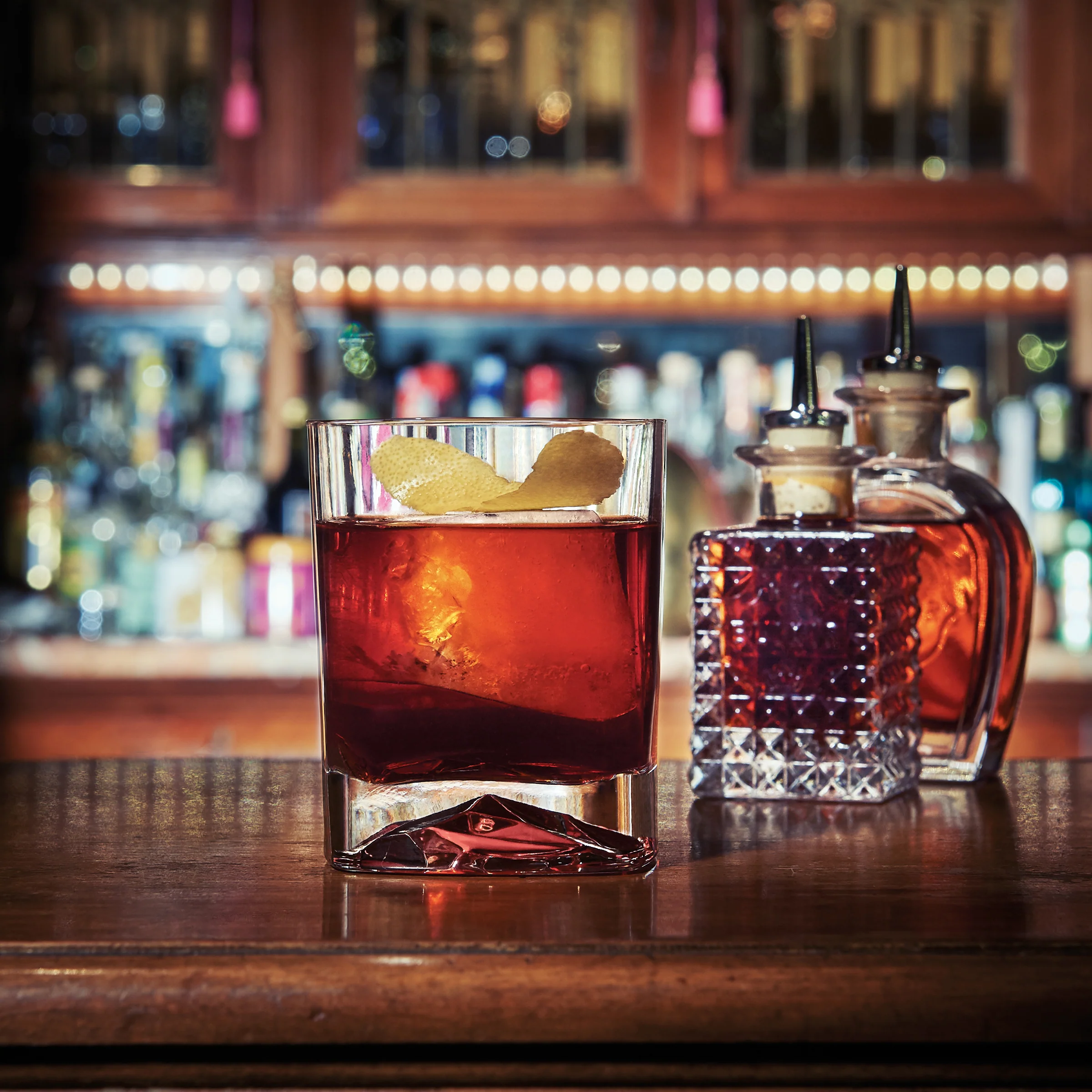 On The Rocks 13.5 oz DOF Drinking Glasses (Set Of 4)