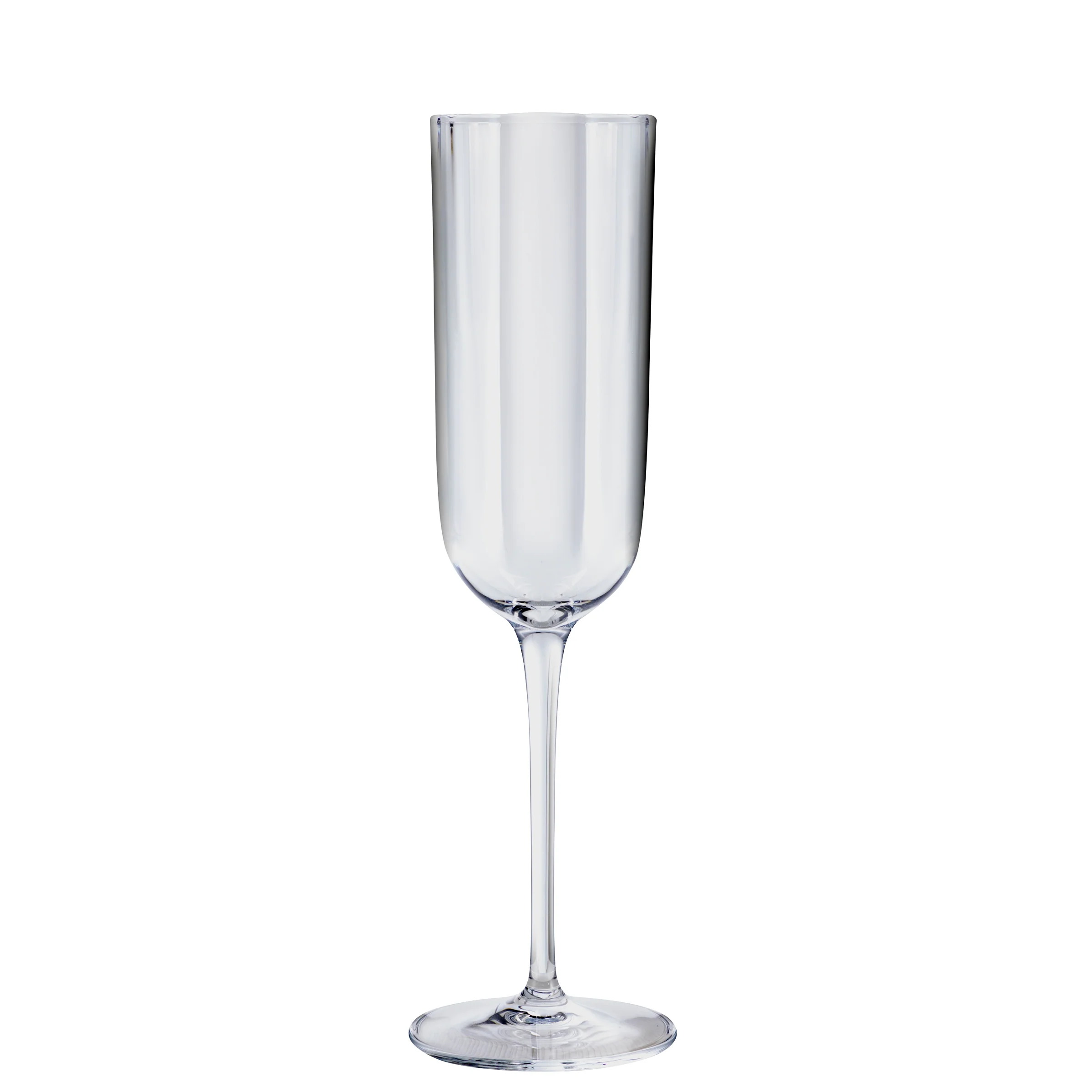 Italian Premium Flute Glasses | 7oz | Jazz |Set of 4
