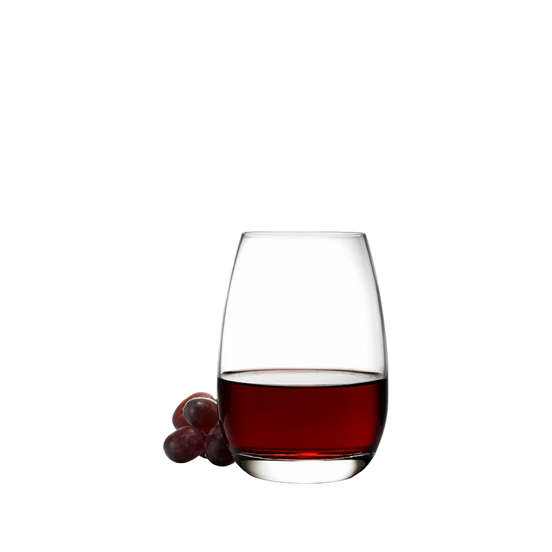 Italian Premium Stemless Wine Glasses | 15.5oz | Michelangelo Masterpiece | Set of 4