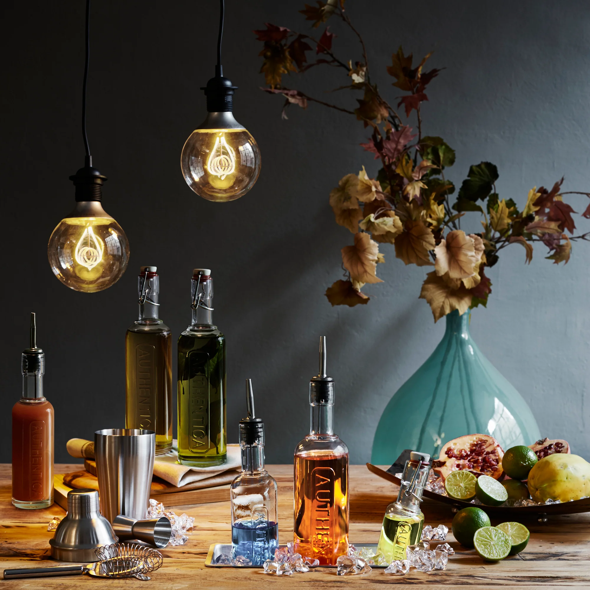 Optima 8.5 oz Authentica Bottle with Silicone / Stainless Steel Pourer (1 Piece)