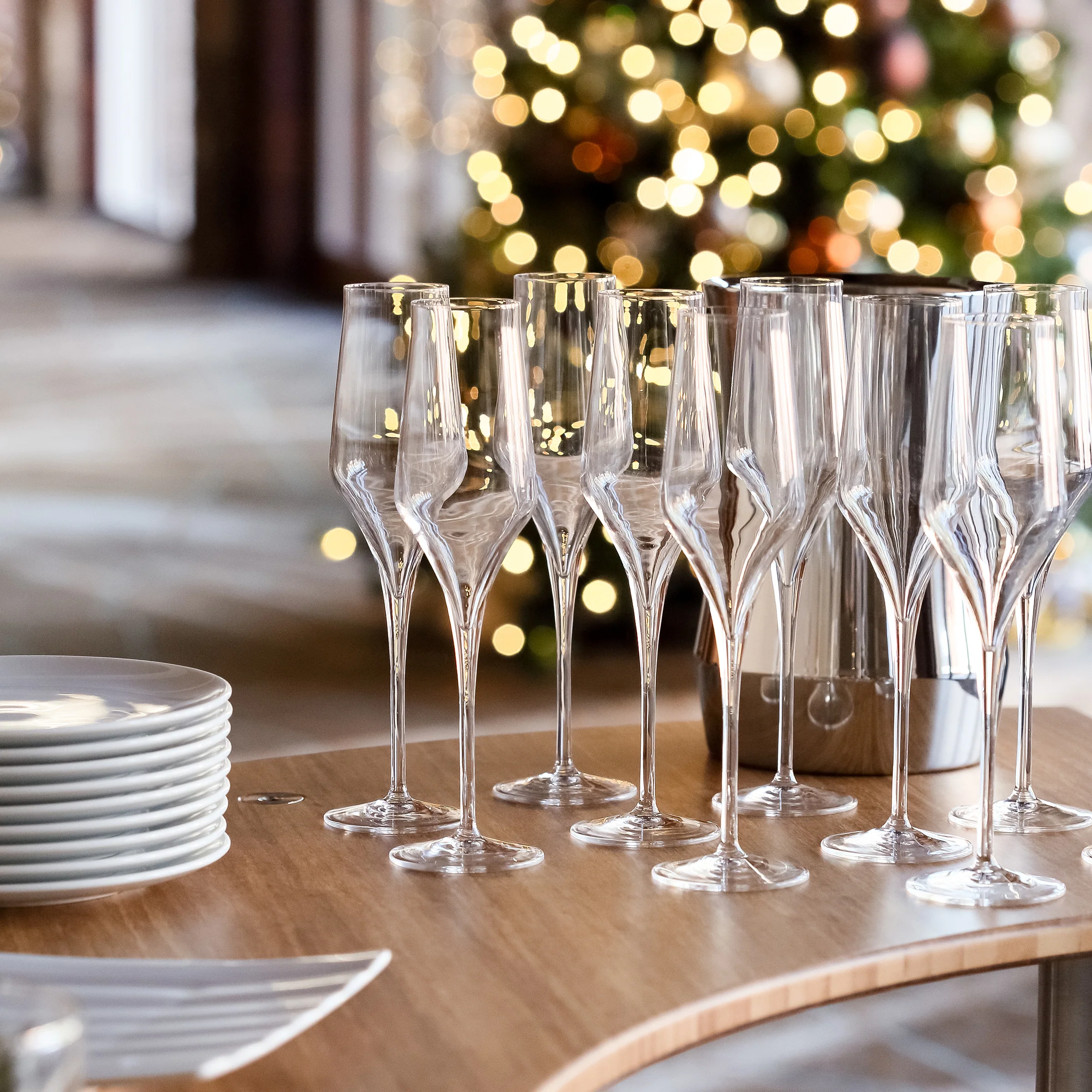 Italian Premium Champagne Glasses | 8oz | Supremo |Set of 2