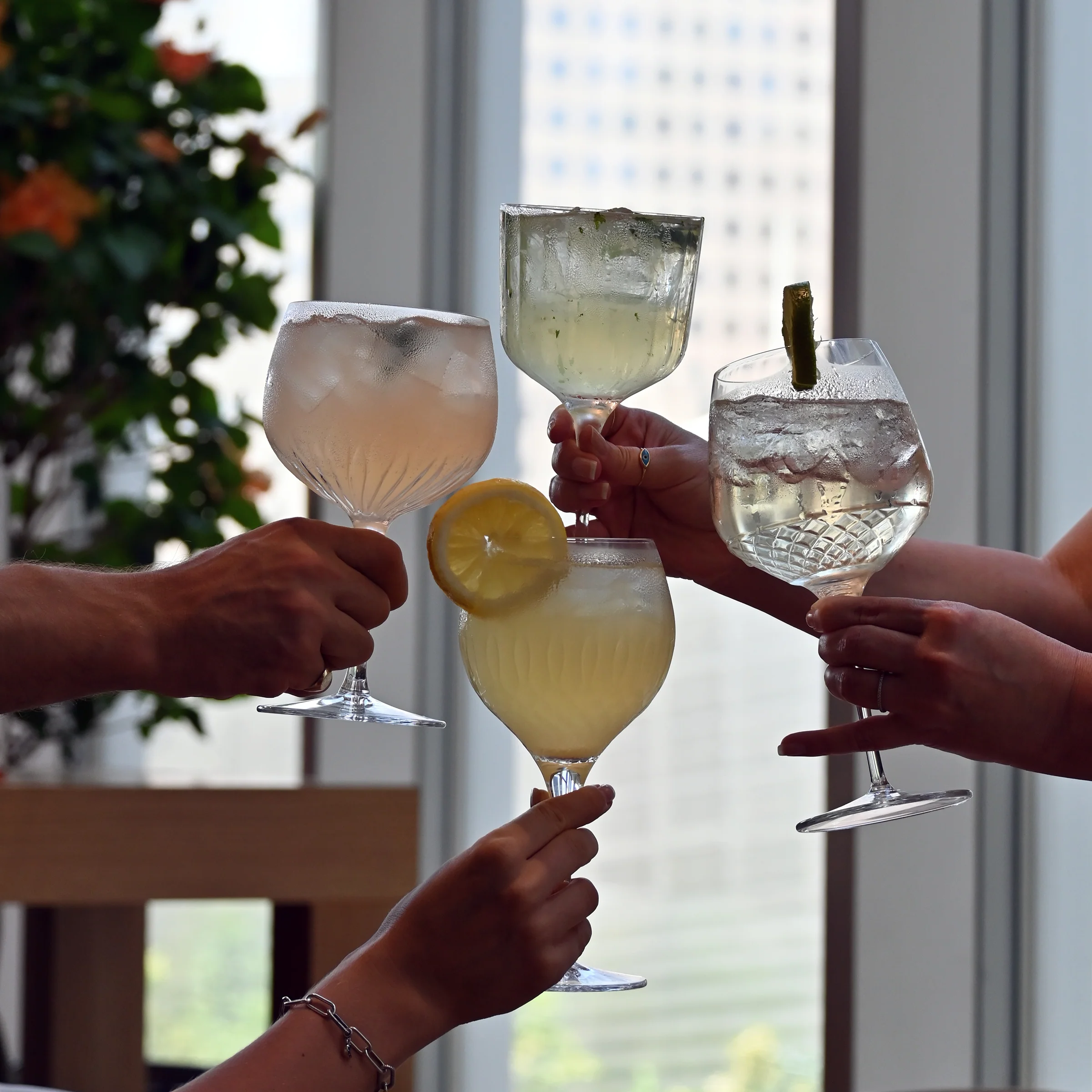 Italian Premium Assorted Gin Glasses | Mixology | 4pc Set