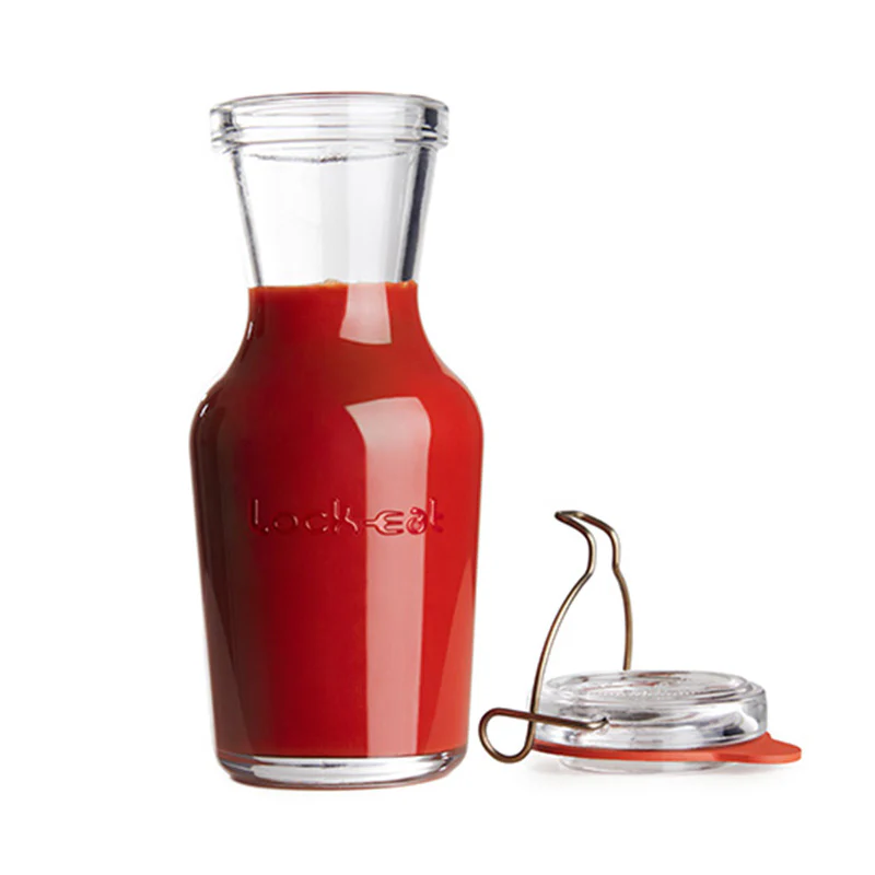 Italian Premium Canning & Juice Jar | 34oz | Lock-Eat | Set of 6