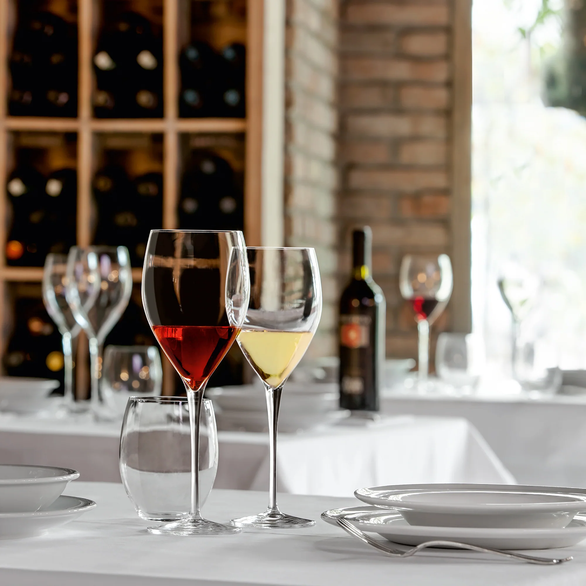 Italian Premium Medium Wine Glasses | 15.5oz | Magnifico | Set of 4