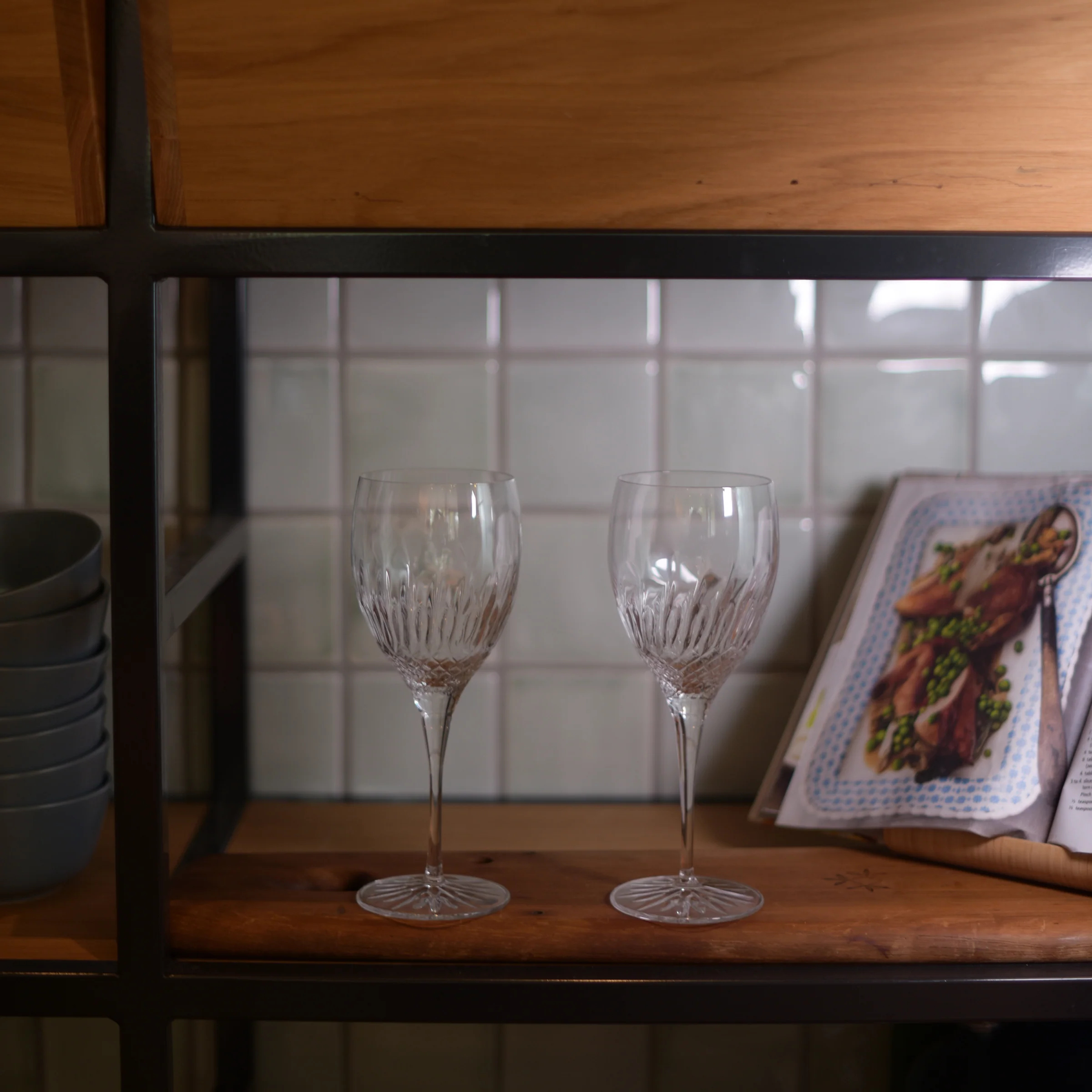 Italian Premium Riesling White Wine Glasses | 12.75oz | Diamante | Set of 4