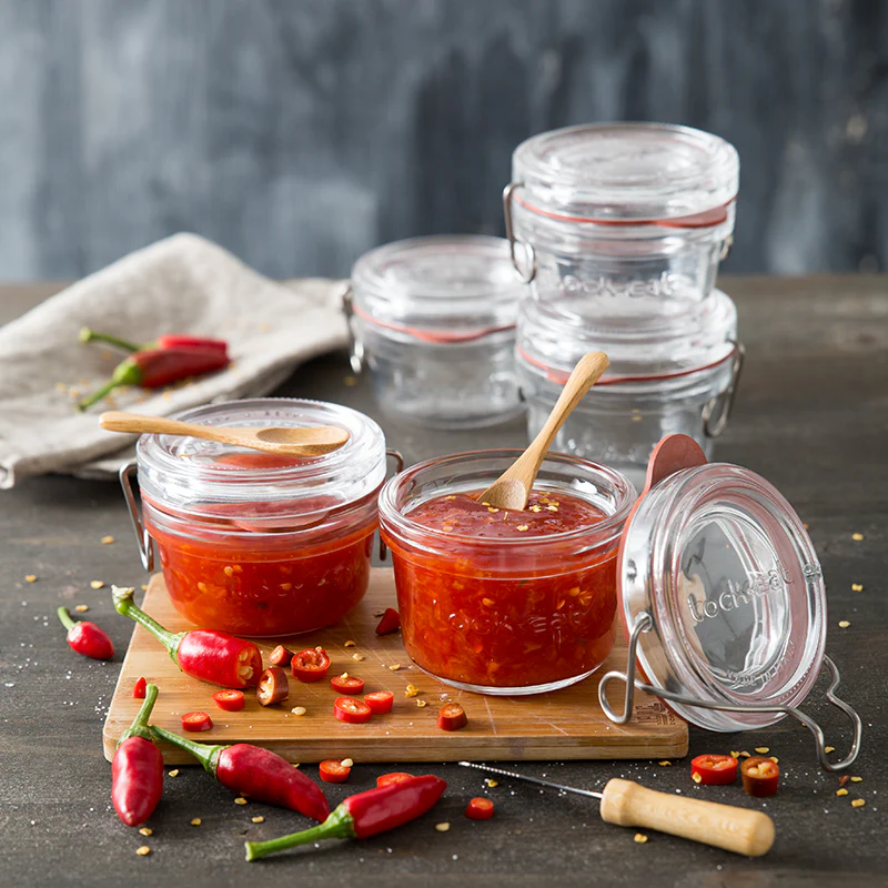Italian Premium Canning & Food Jar | 4.25oz | Lock-Eat | Set of 6