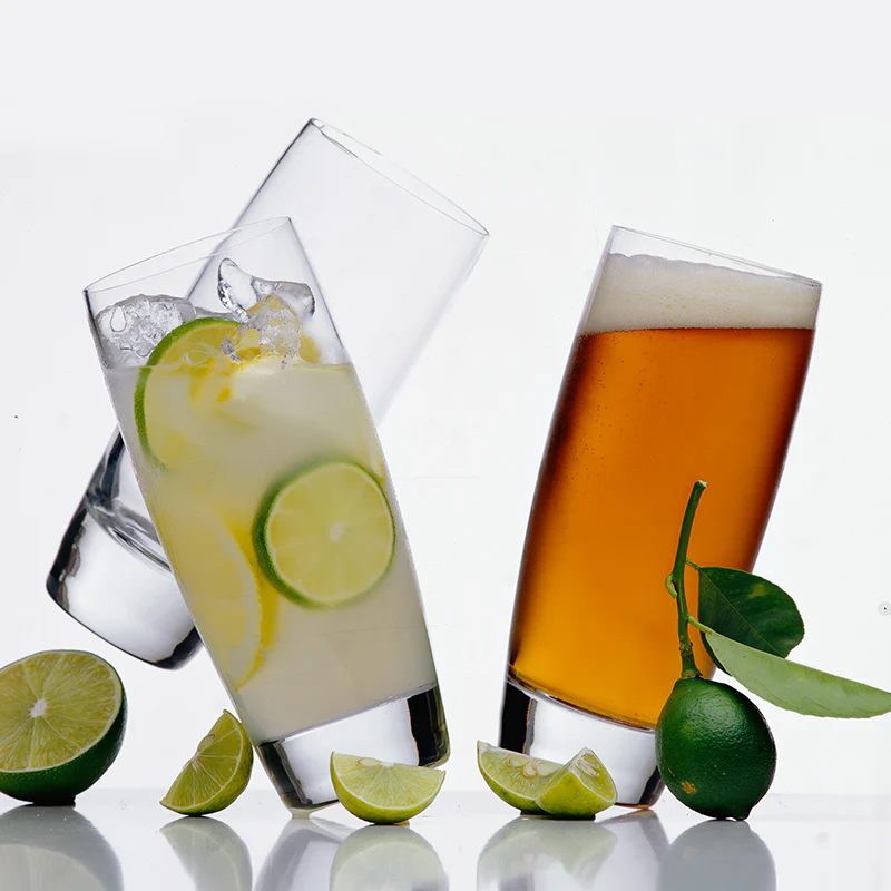 Italian Premium Highball Glasses | 14.5oz | Michelangelo Masterpiece | Set of 4