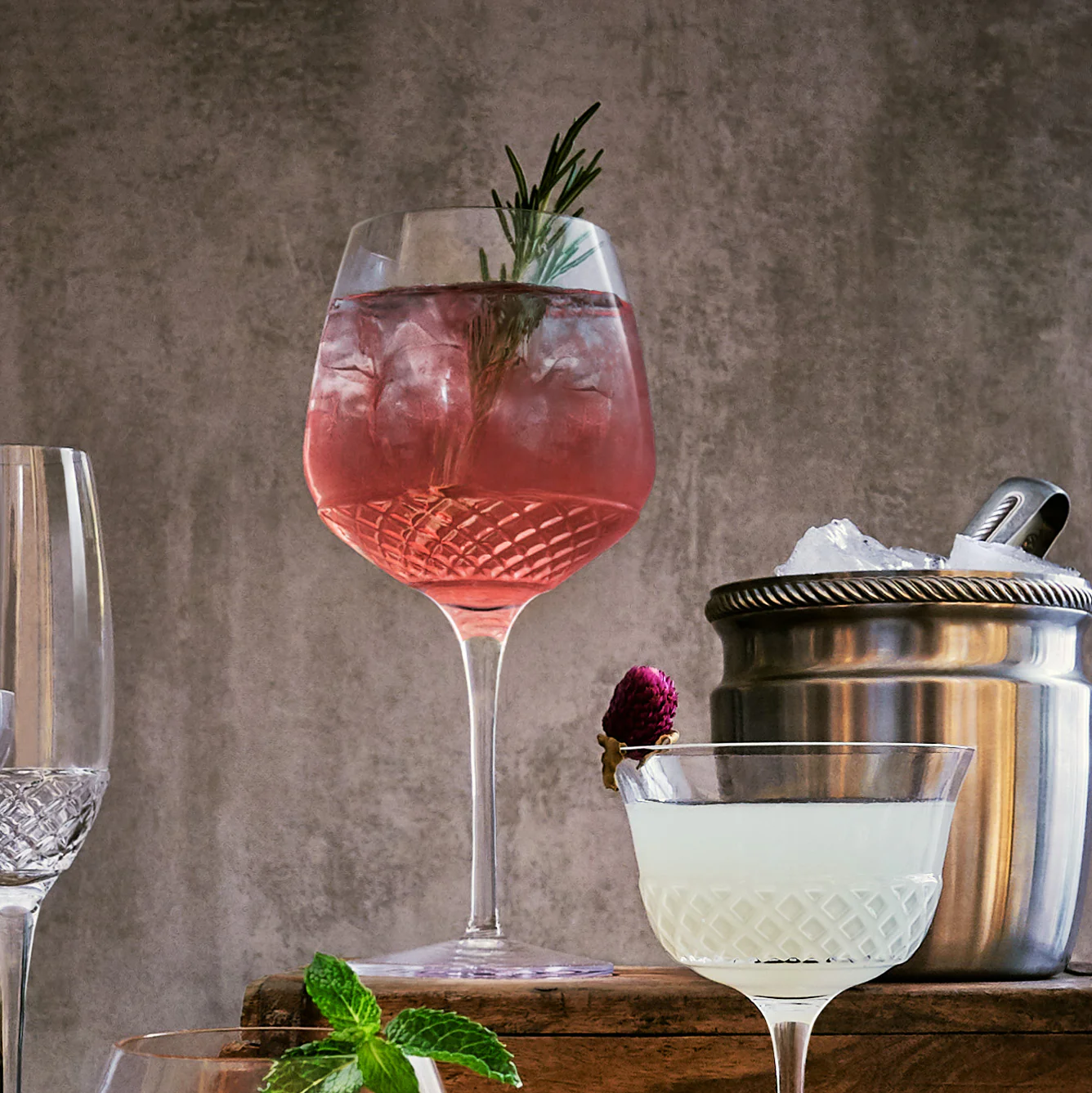 Italian Premium Old Tom Gin Glasses | 27oz | Gin & Tonic | Set of 2