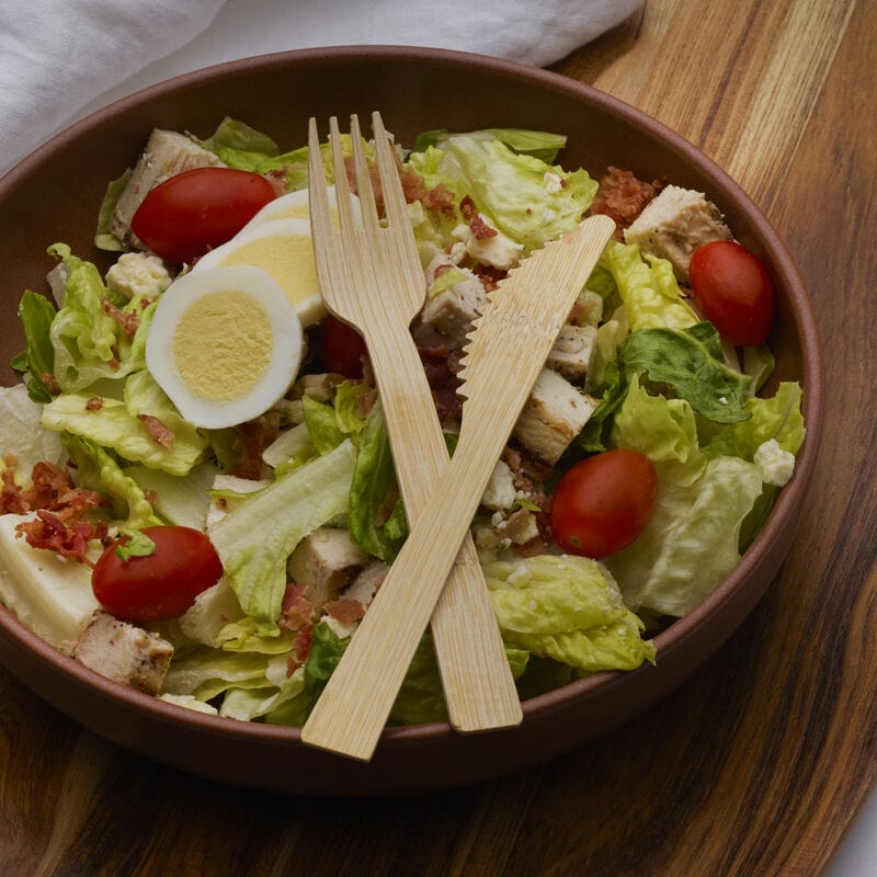 Let's Eat 72 Piece Bamboo Flatware Set