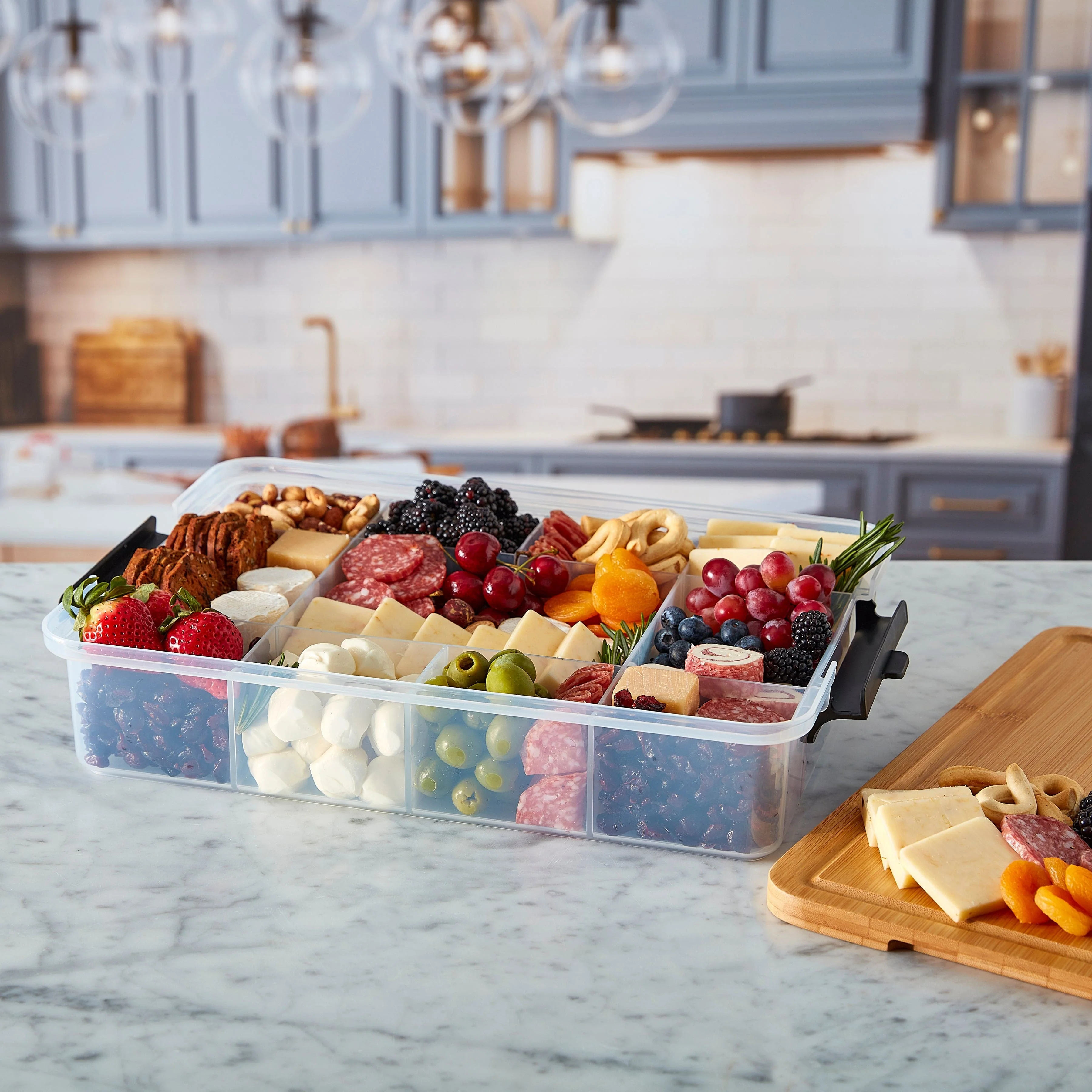Farberware Build-A-Board ™ Snacklebox with Locking Plastic Cutting Board Lid