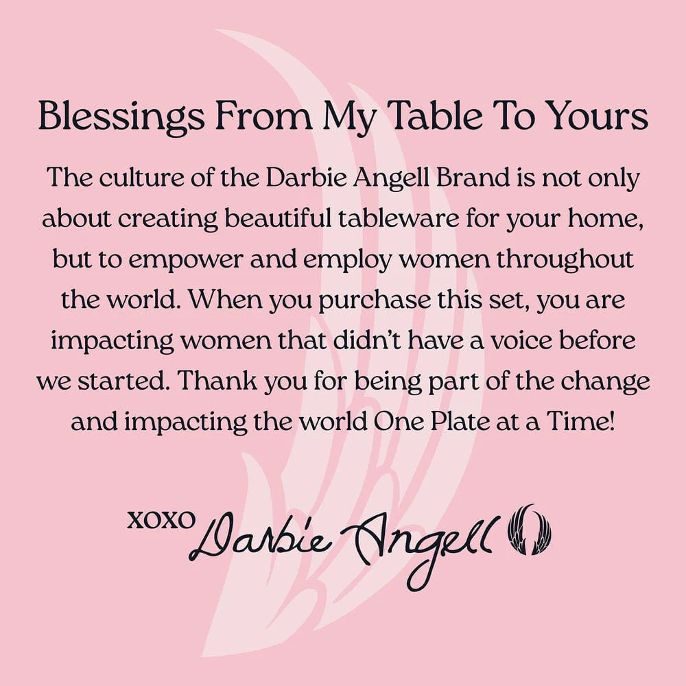 Darbie Angell Rising Up Blush 12 Piece Dinnerware Set, Service for 4