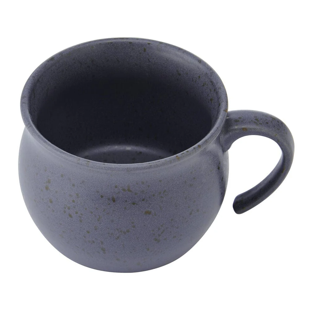 Black Speckled Jumbo Soup Mug