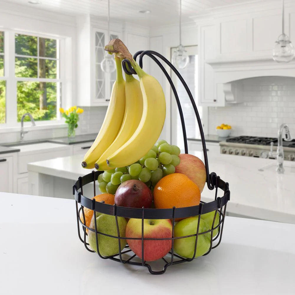 General Store Fruit Storage Basket with Banana Hanger