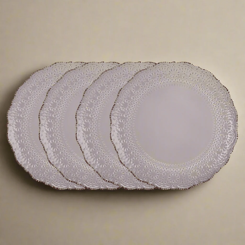 Chateau Smoke Set of 4 Dinner Plates