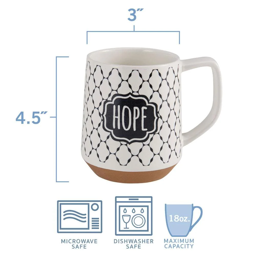 Sentiment Lattice Set of 6 Mugs, Assorted