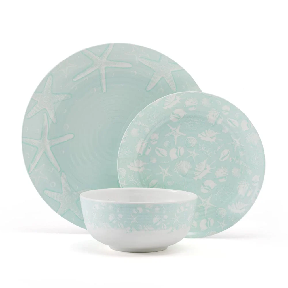 Venice 12 Piece Outdoor Melamine Dinnerware Set, Service for 4