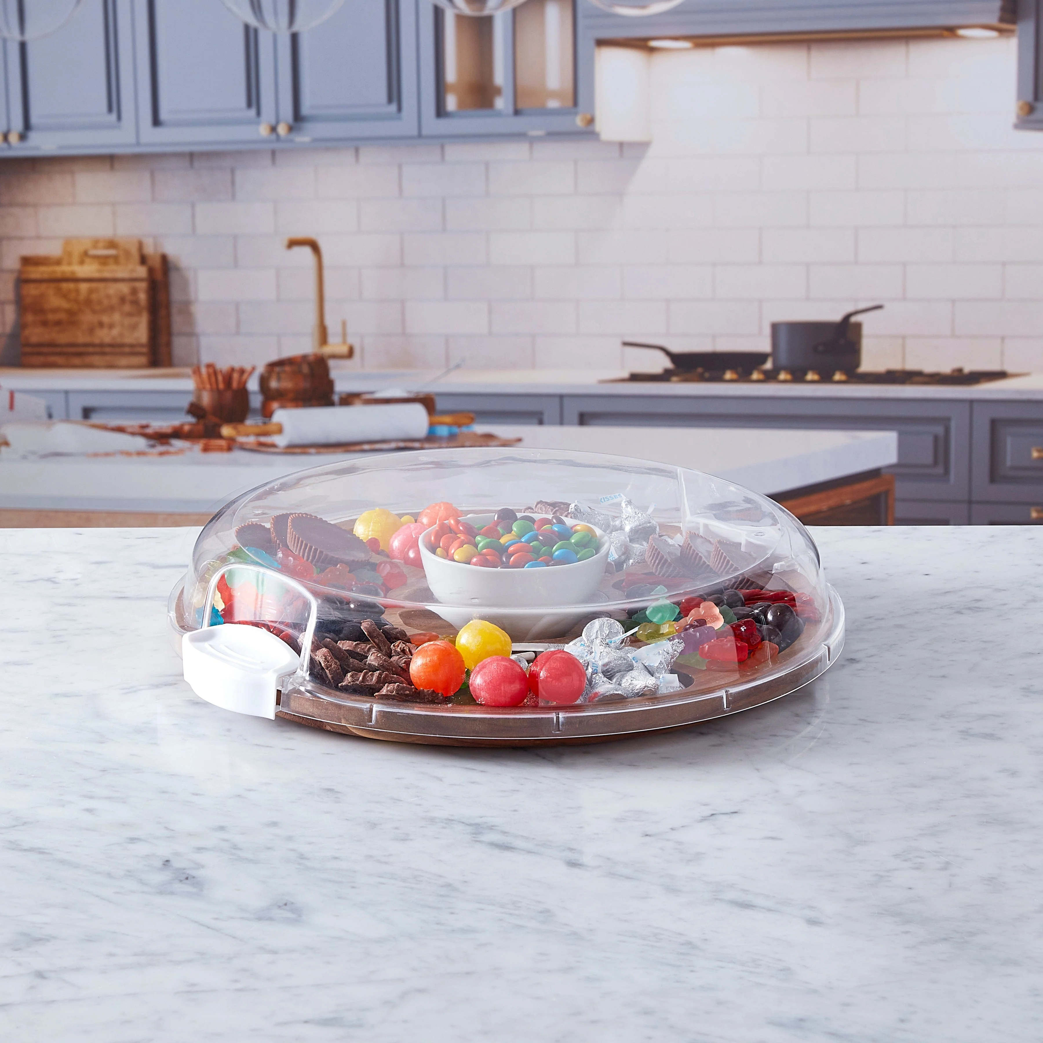 Farberware Build-A-Board ™ Cutting Board with Clear Locking Lid, 14 IN Round