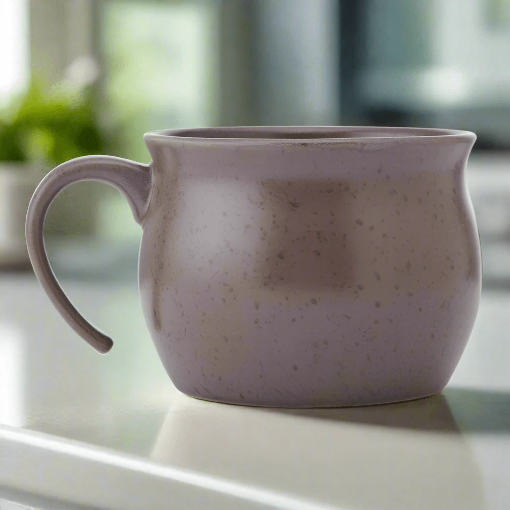 Brown Speckled Jumbo Soup Mug