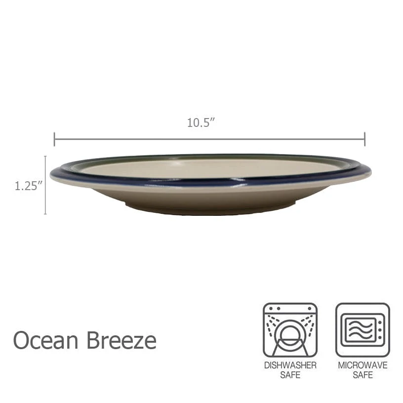Ocean Breeze Set of 4 Dinner Plates