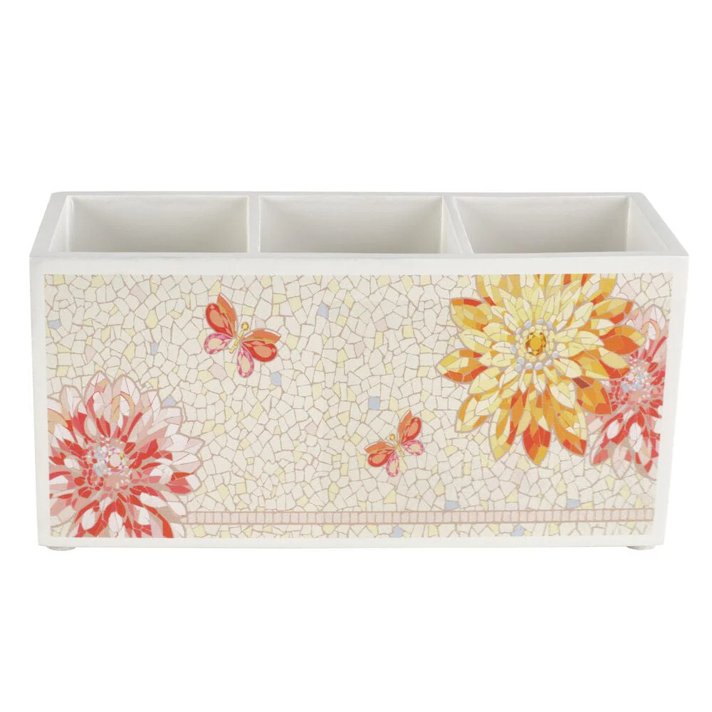 Dolly Parton Mosaic Flower Utensil Flatware Caddy