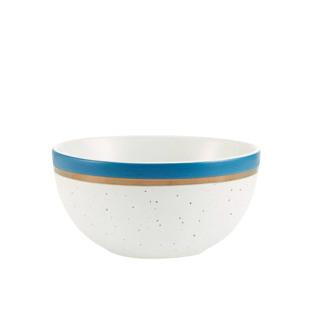 Ezra Blue 16 Piece Dinnerware Set, Service for 4