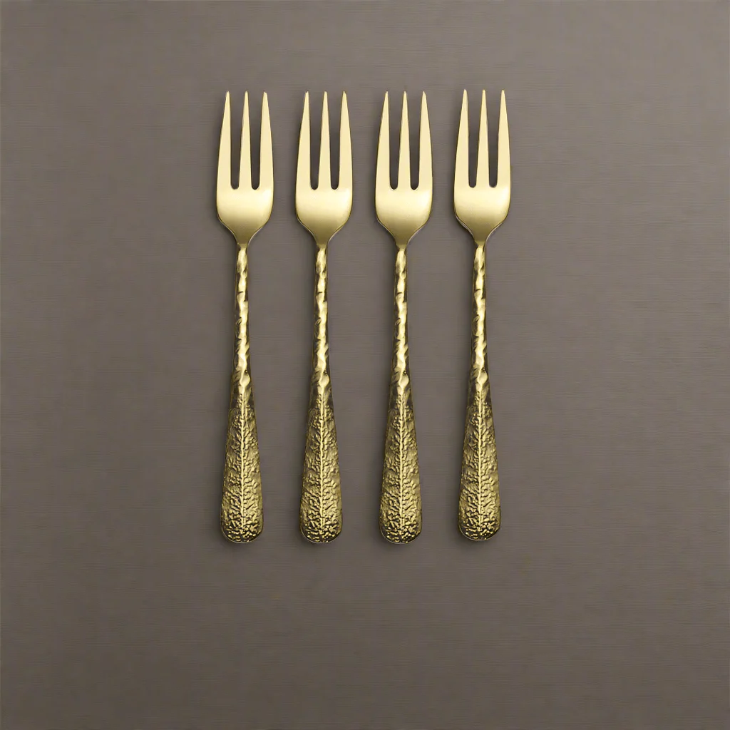 Sable Gold Set of 4 Appetizer Forks