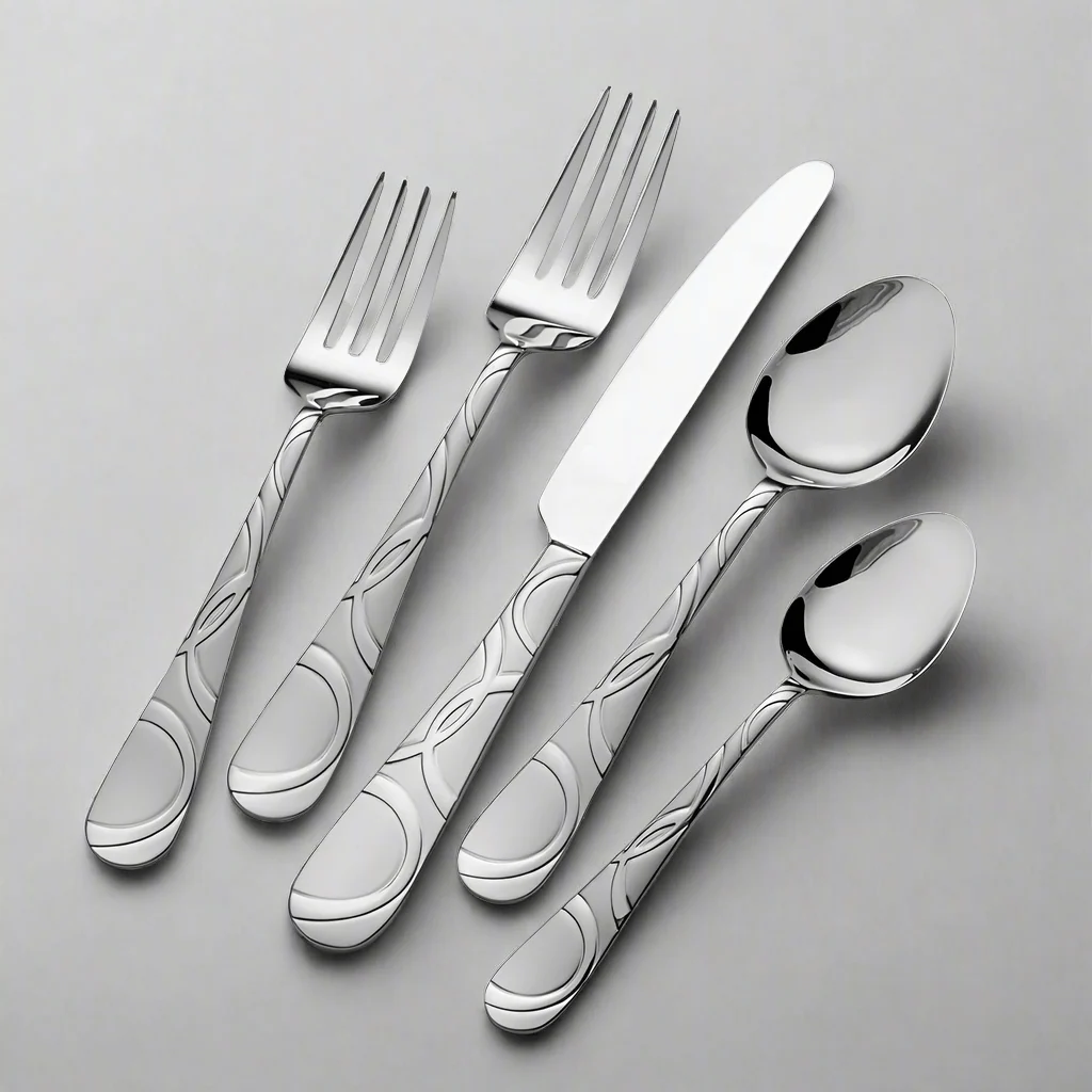Garland Frost 53 Piece Flatware Set, Service for 8