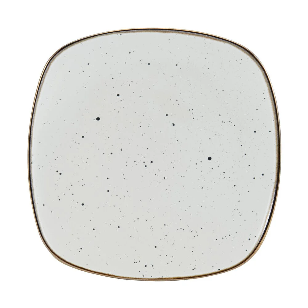 Decker White 16 Piece Dinnerware Set, Service for 4