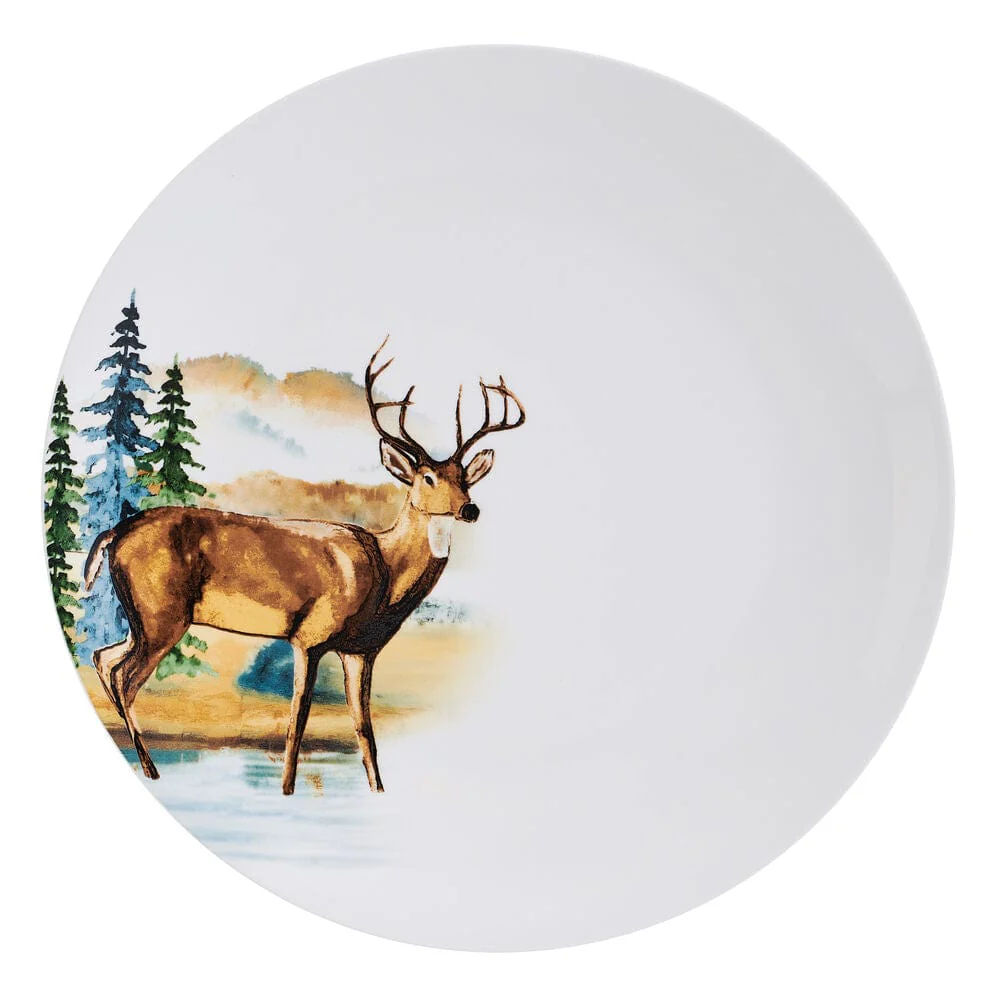 Woodland Animals 12 Piece Dinnerware Set, Service for 4