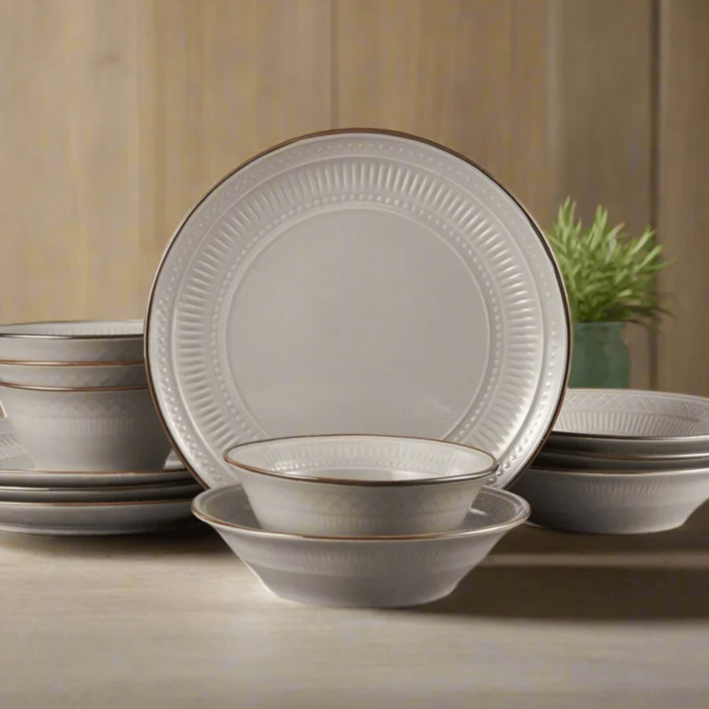 Easton 12 Piece Dinnerware Set, Service for 4