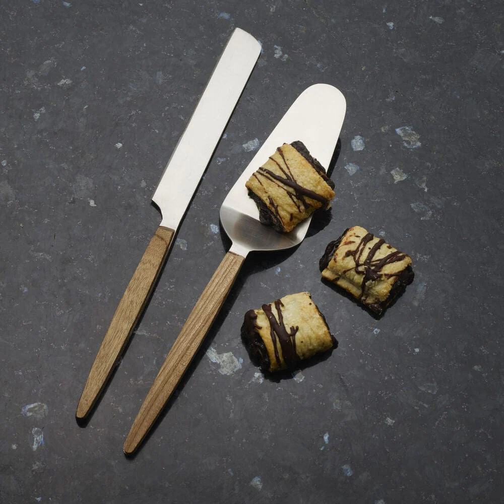 Acacia Wood Handle Cake Knife