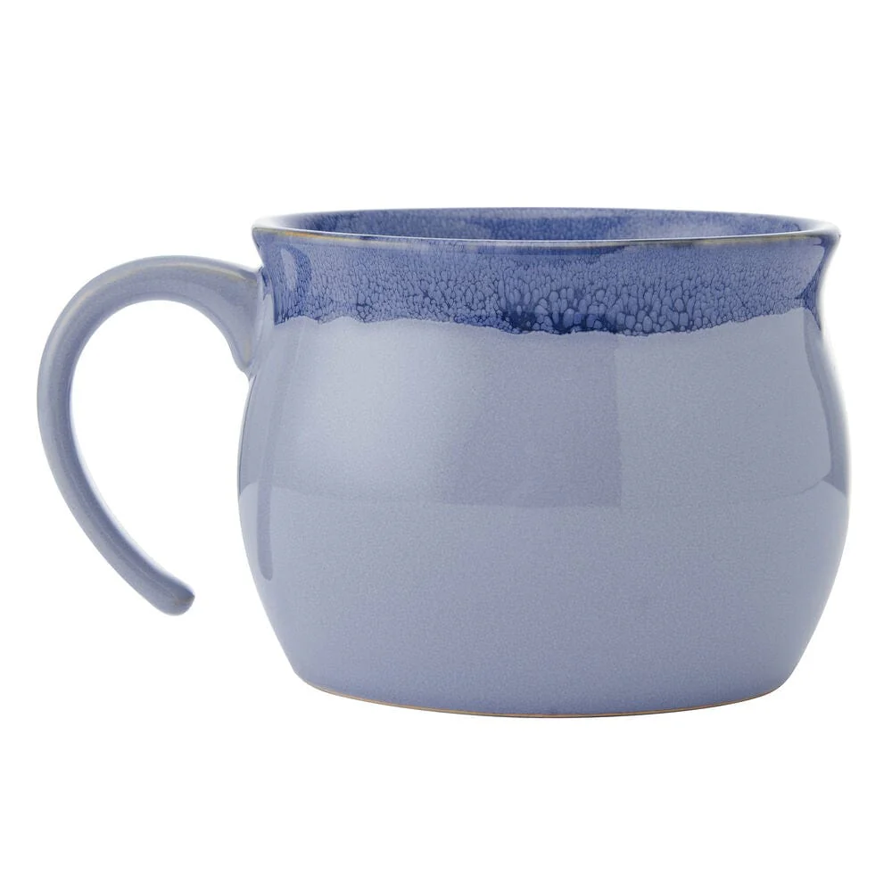 Blue Banded Jumbo Soup Mug
