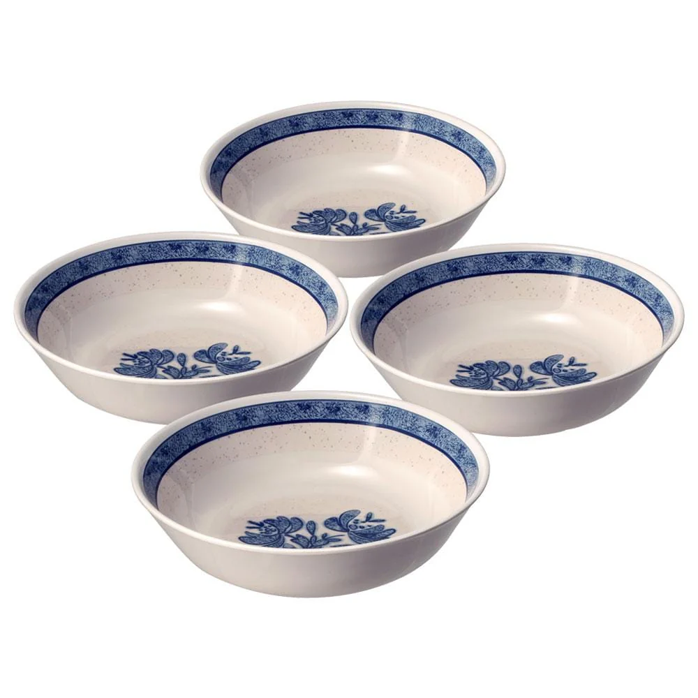Yorktowne Set of 4 Outdoor Melamine Cereal Bowls