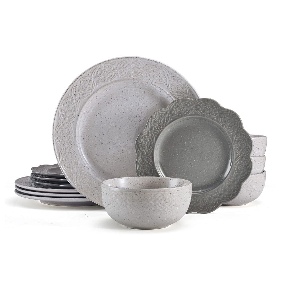 Gia 12 Piece Dinnerware Set, Service for 4