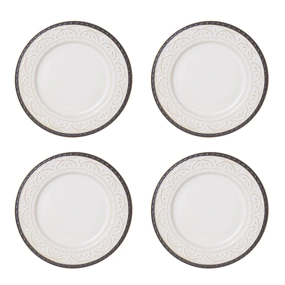 Promenade Scroll 16 Piece Dinnerware Set, Service for 4