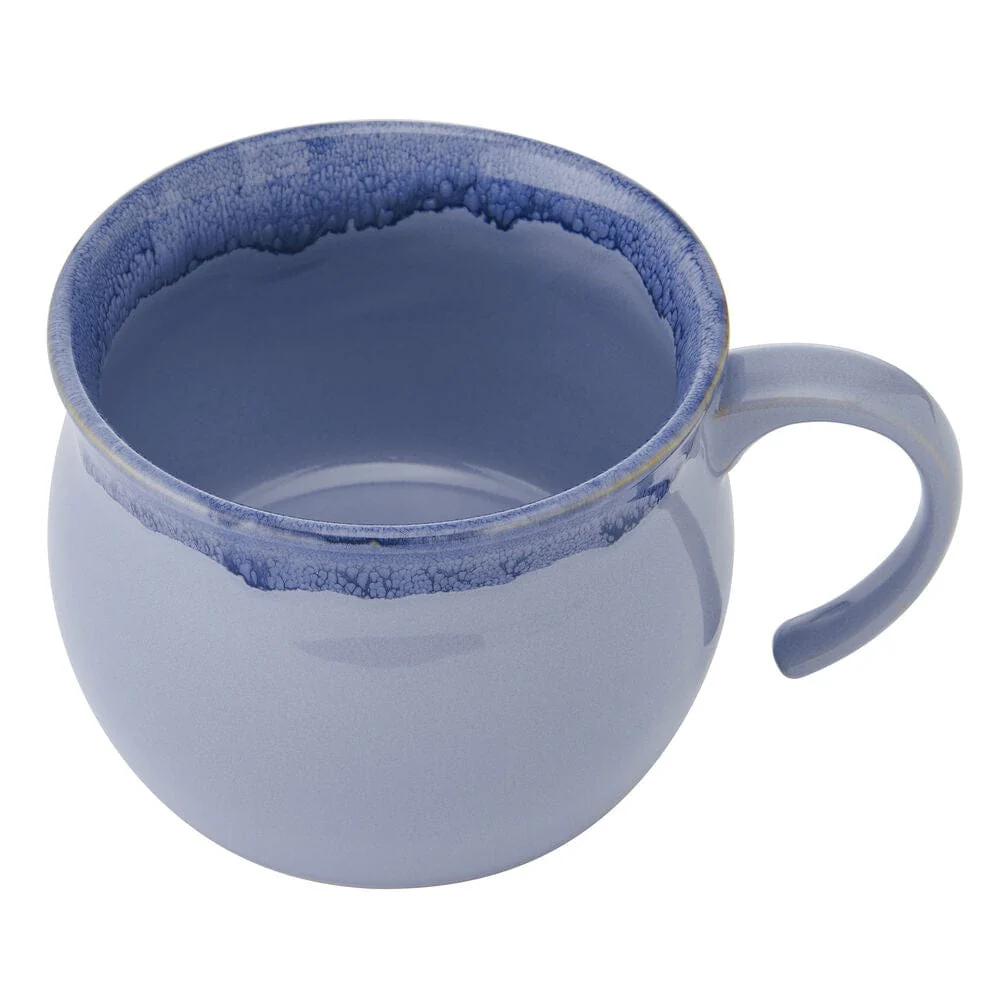 Blue Banded Jumbo Soup Mug