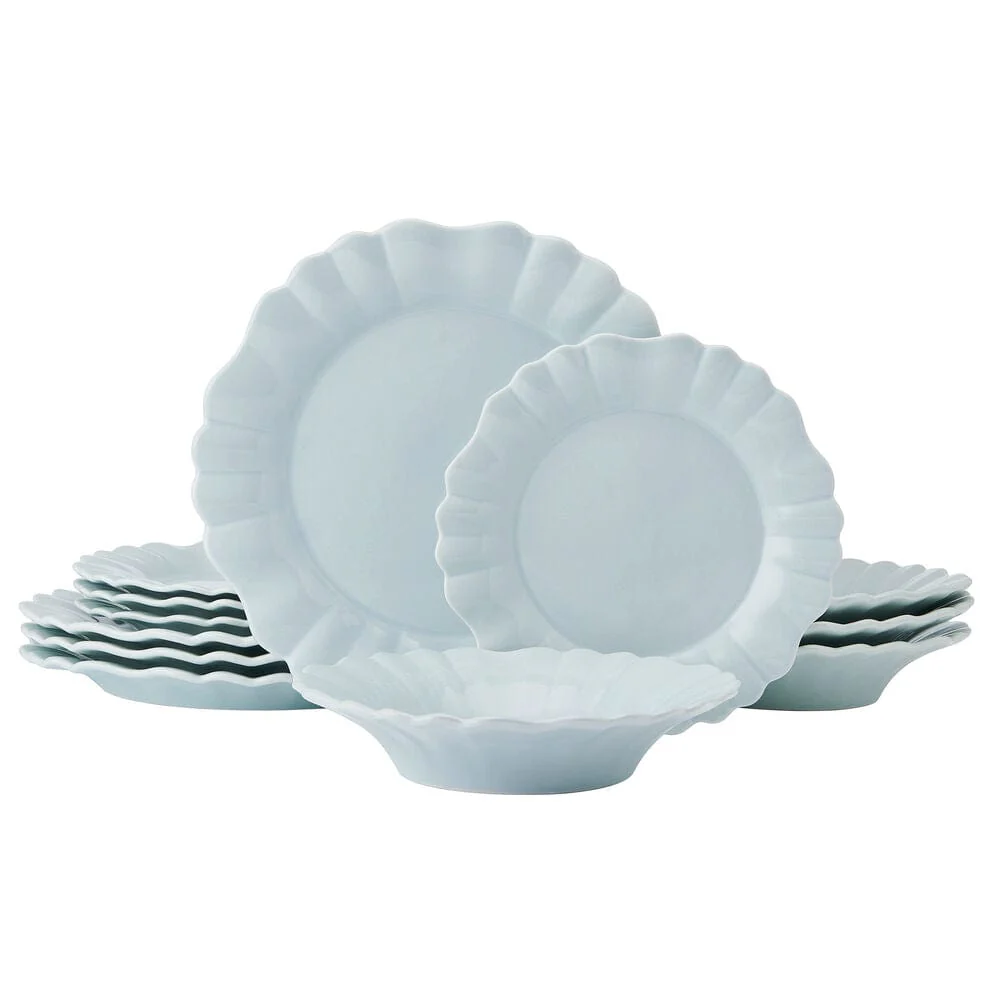 Graceful Petals 12 Piece Dinnerware Set, Service for 4