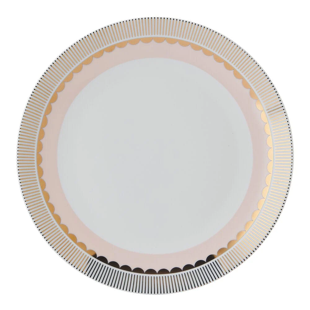 Darbie Angell Golden Charm Metallic 12 Piece Dinnerware Set, Service for 4