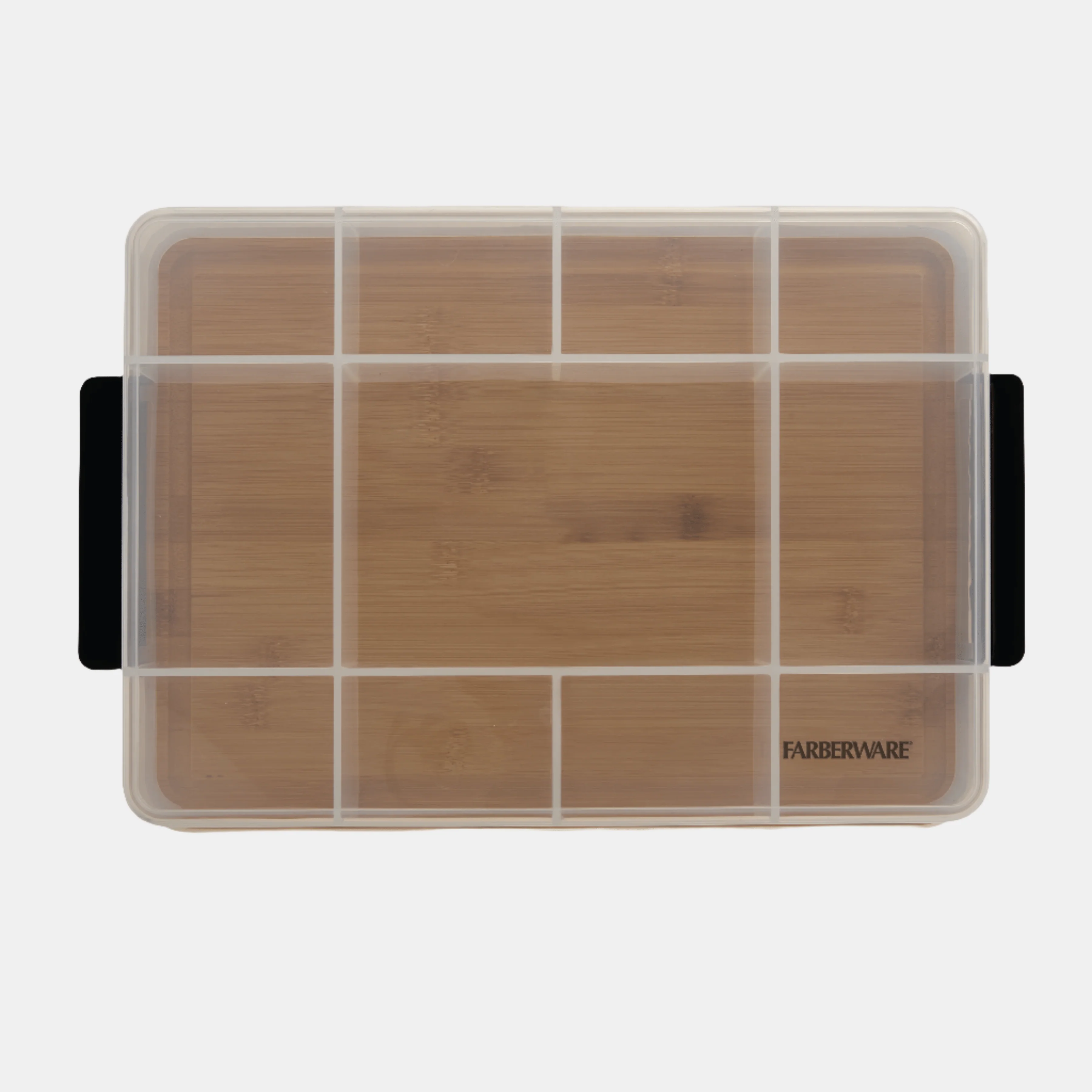 Farberware Build-A-Board ™ Snacklebox Locking Cutting Board Lid, Portable Charcuterie Storage with Compartments 11x16