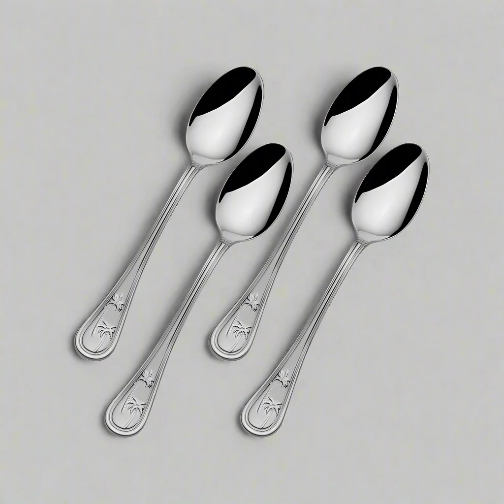 Palm Breeze Set of 4 Mini Coffee Spoons