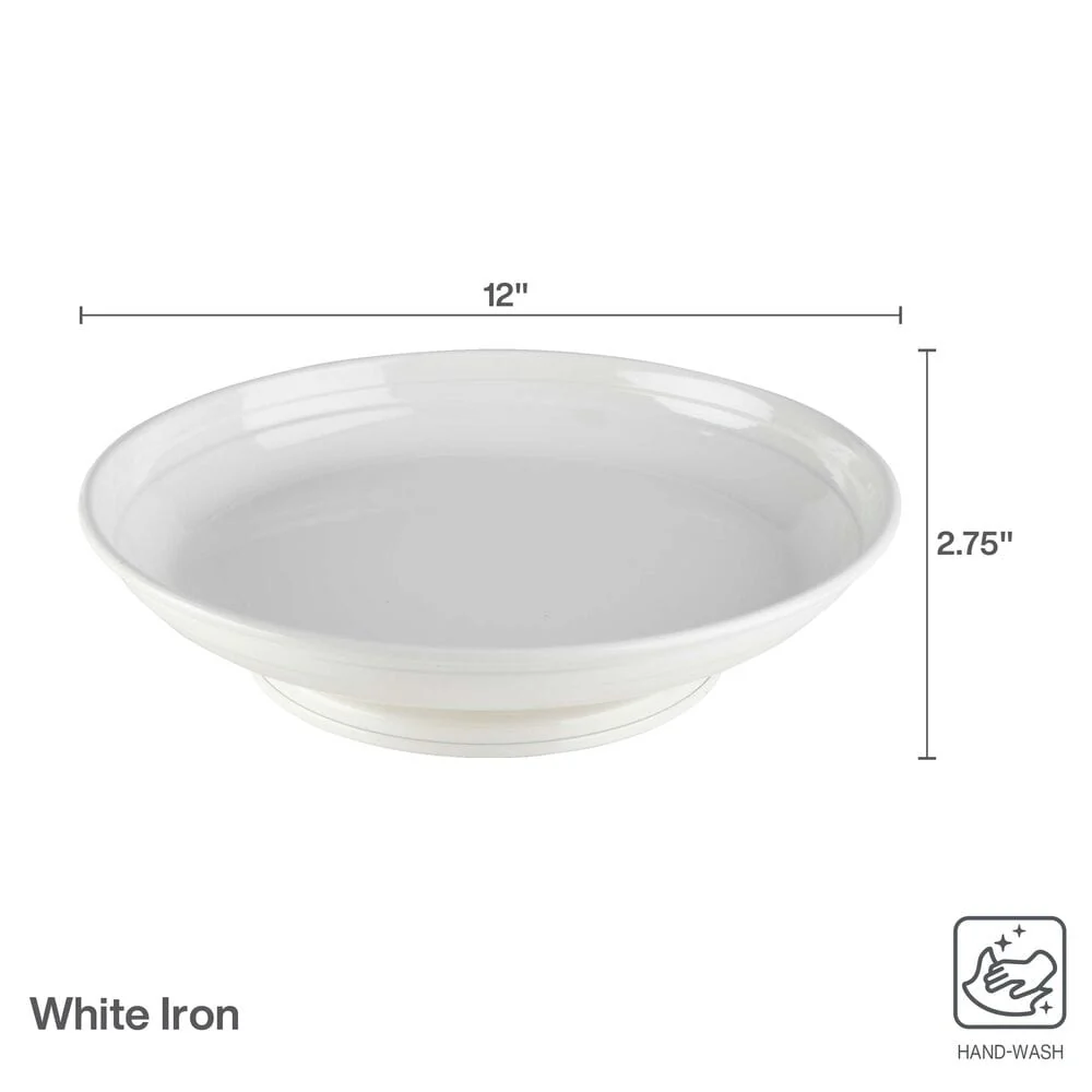 White Metal Lazy Susan