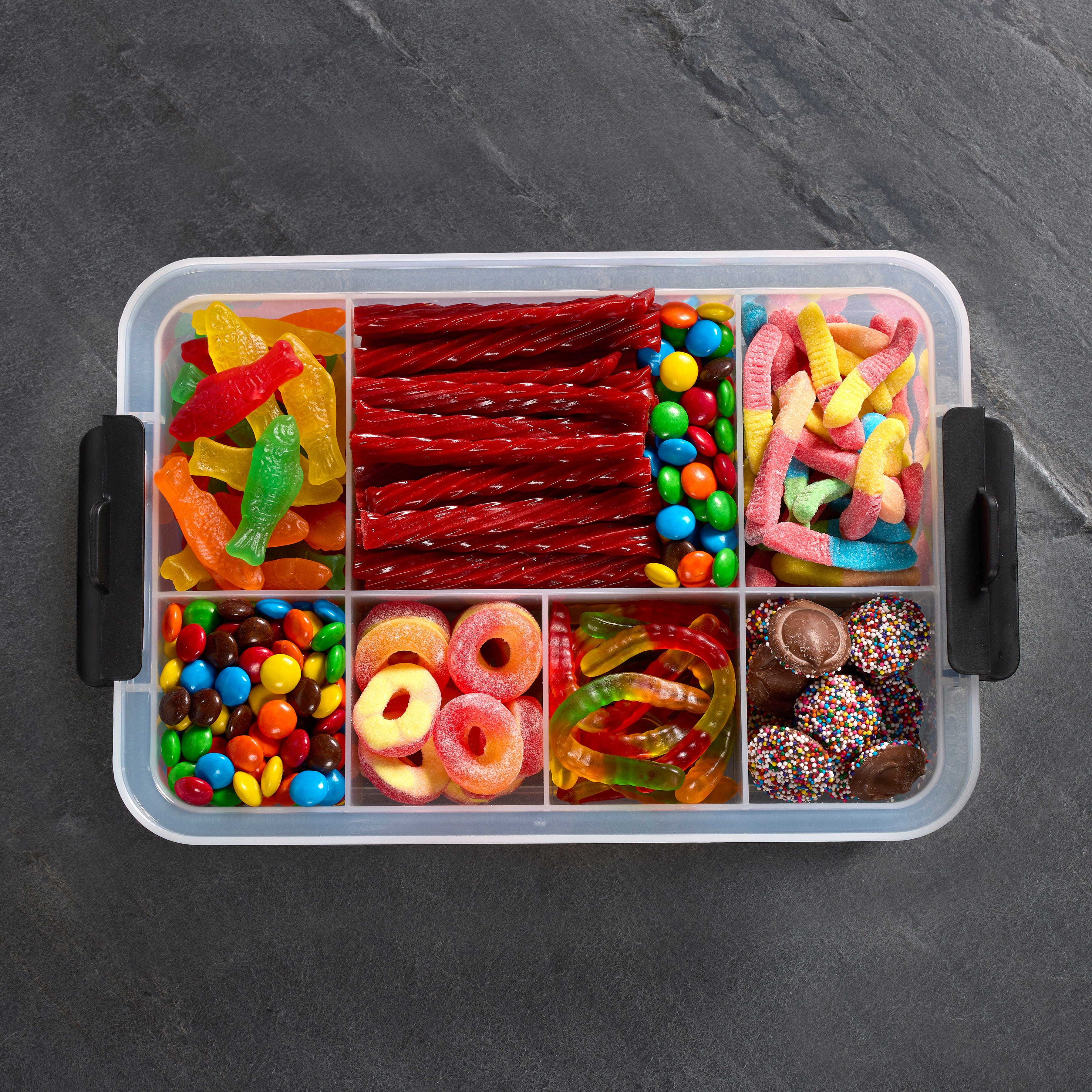 Farberware Build-A-Board ™ Snacklebox with Locking Plastic Cutting Board Lid