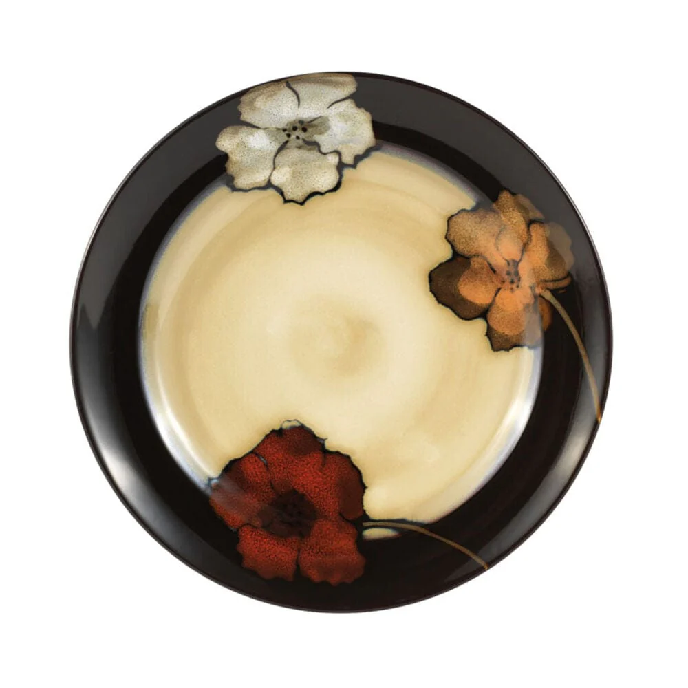 Painted Poppies 16 Piece Dinnerware Set, Service for 4