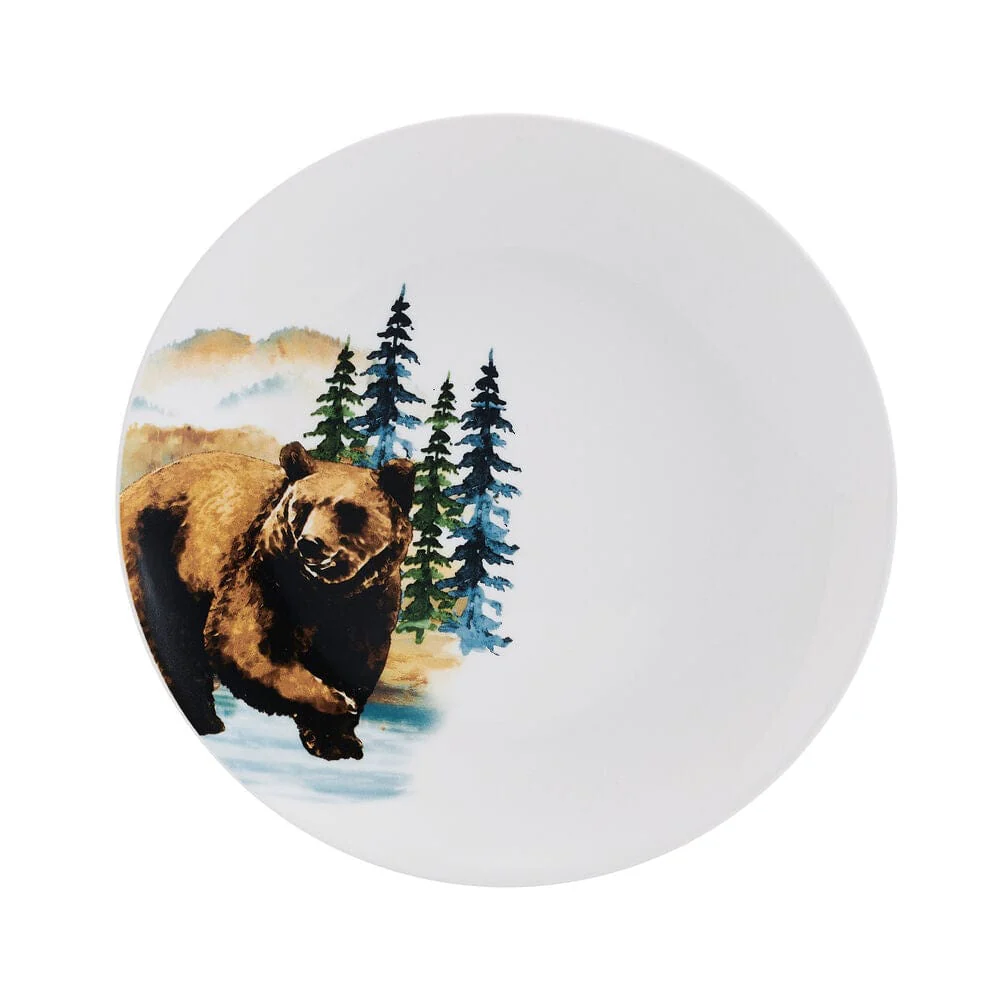 Woodland Animals 12 Piece Dinnerware Set, Service for 4