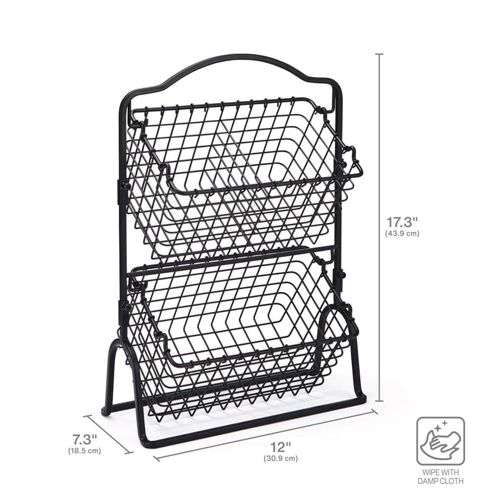 Grid 2 Tier Storage Basket