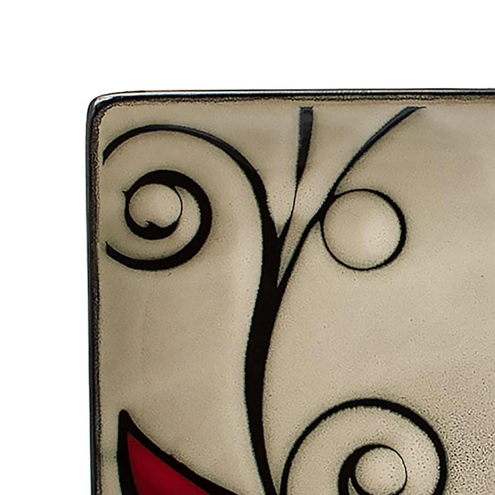 Belmont Square Red Vine Dinnerware Set