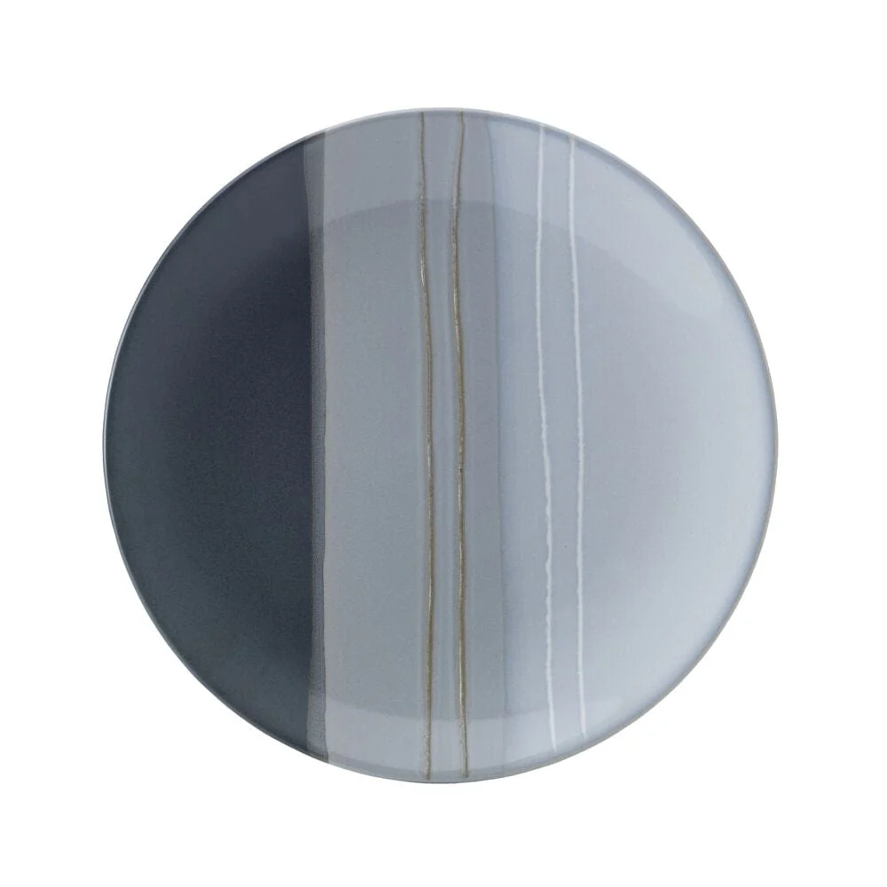 Parker Gray 16 Piece Dinnerware Set, Service for 4