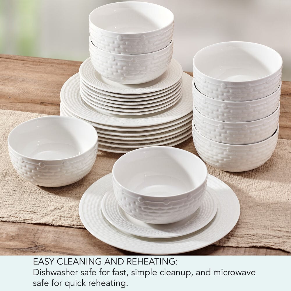 Sonya 24 Piece Dinnerware Set, Service for 8