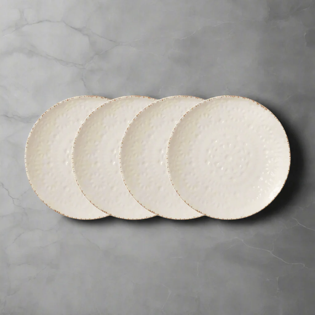 Chateau Cream Set of 4 Appetizer Plates